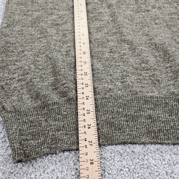 Orvis Mens Large V-Neck Sweater 100% Merino Wool Long Sleeve Fly Fishing Logo - Picture 6 of 7